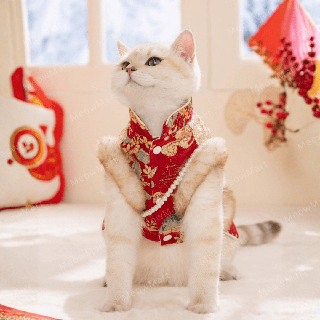 繁花似錦賀年唐裝裙