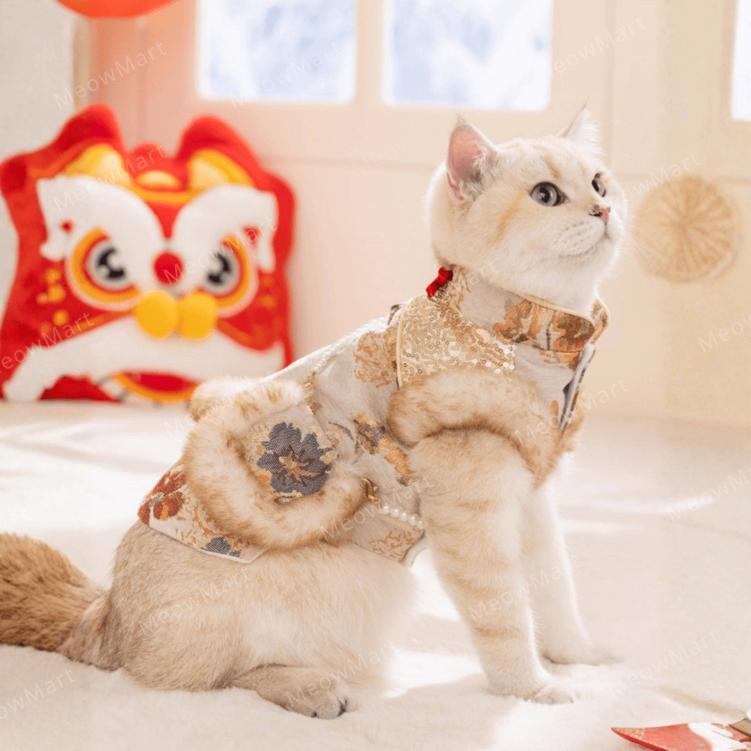 繁花似錦賀年唐裝裙