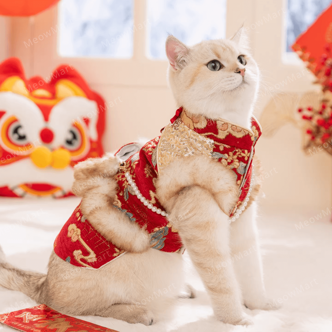 繁花似錦賀年唐裝裙