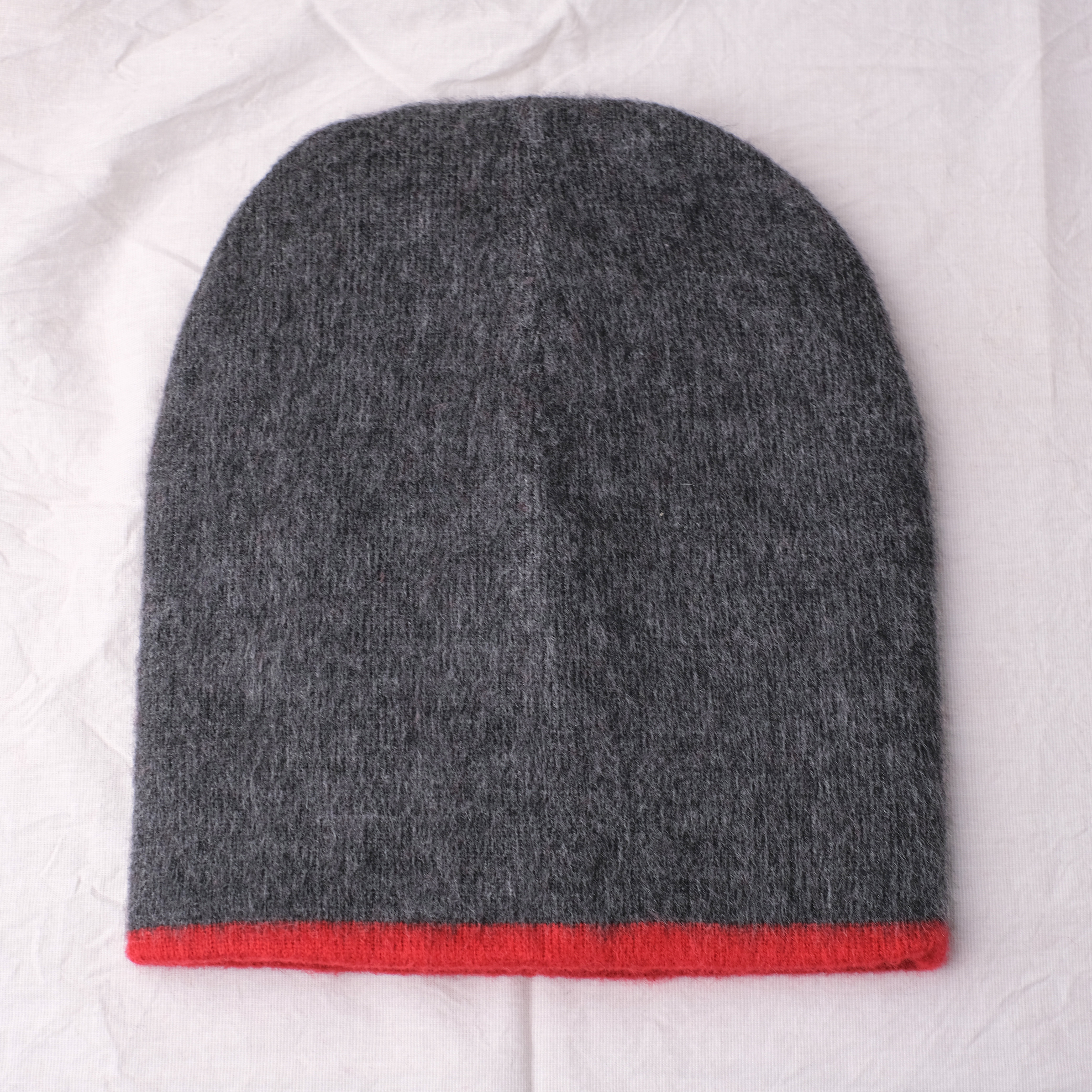 羊駝針織帽｜紅／灰｜厄瓜多