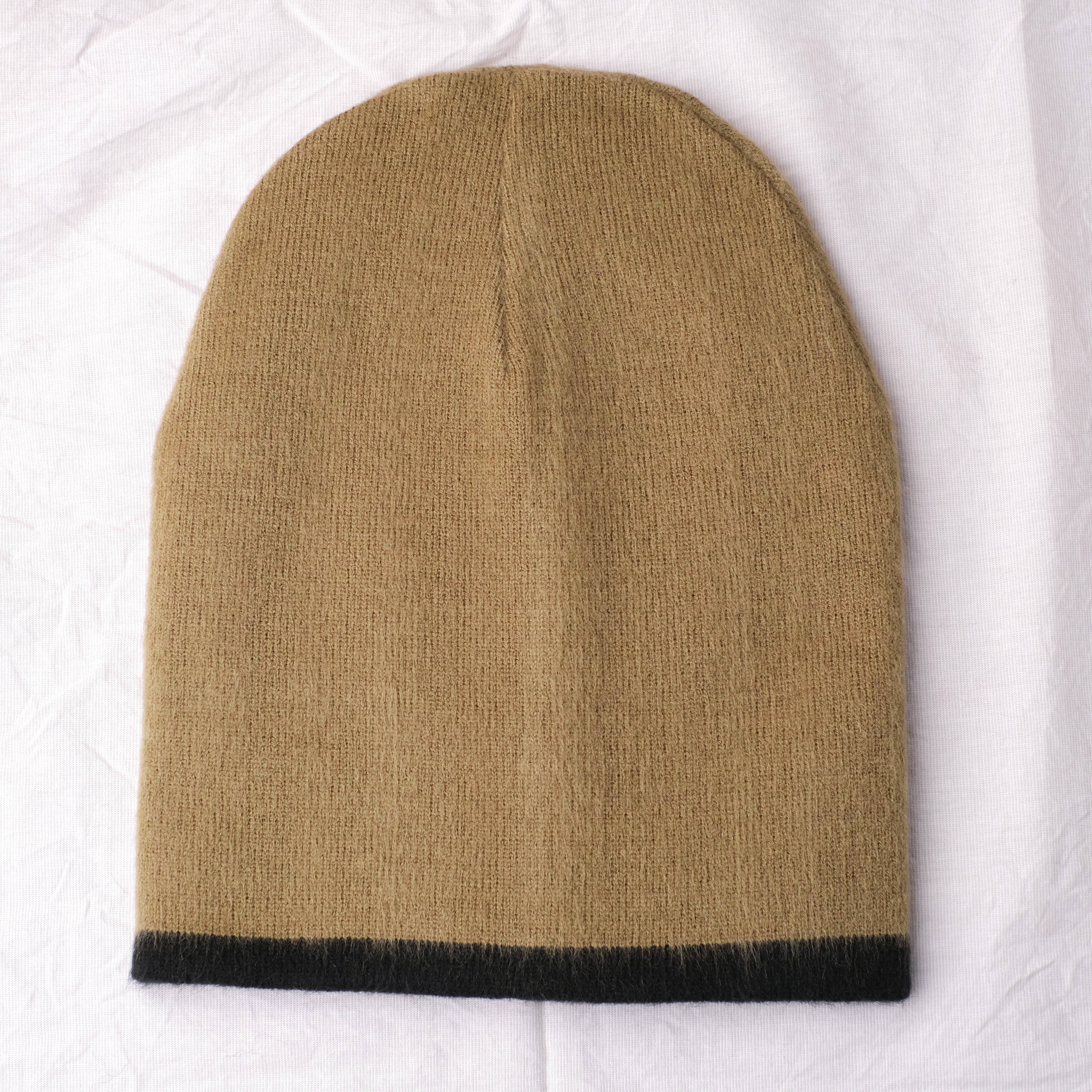 羊駝針織帽｜卡其／深灰｜厄瓜多