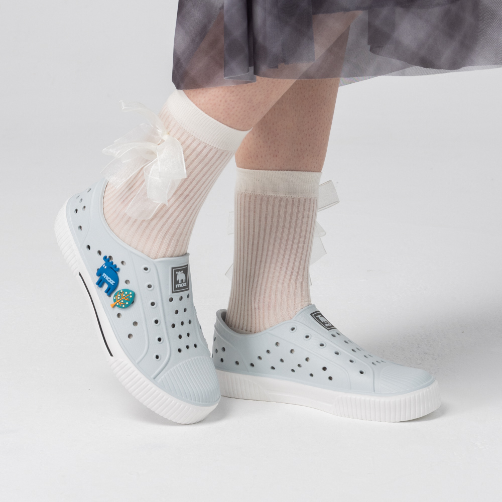 雙色洞洞餅乾水鞋 (冰川藍)