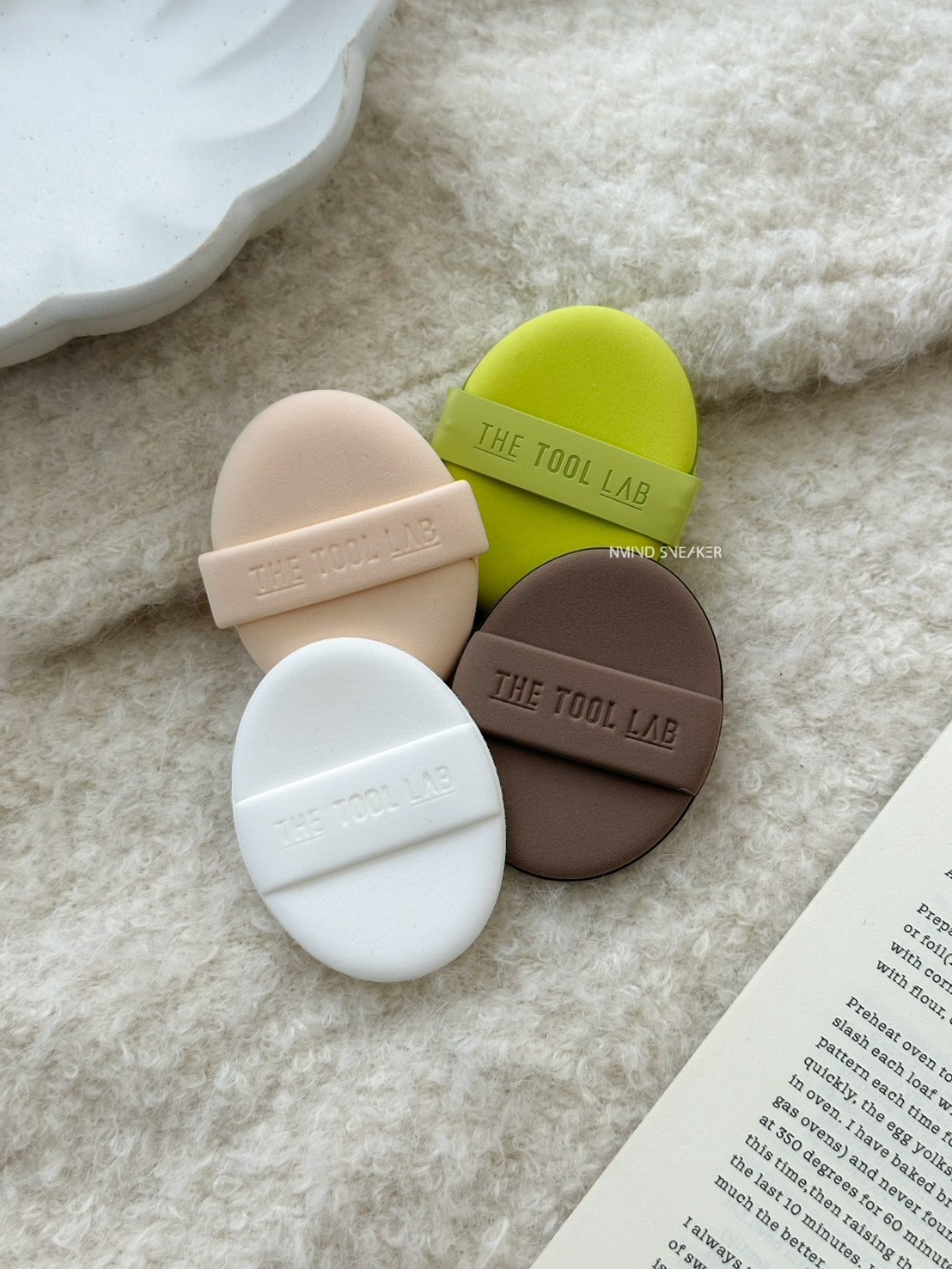 The Tool Lab 粉撲四入組 <附粉撲清潔皂+收納盒>