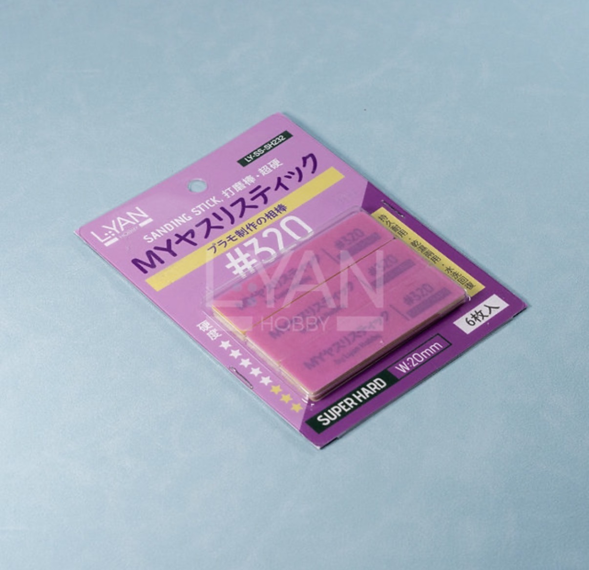 #320 打磨棒 [超硬] 8x2cm 9pcs