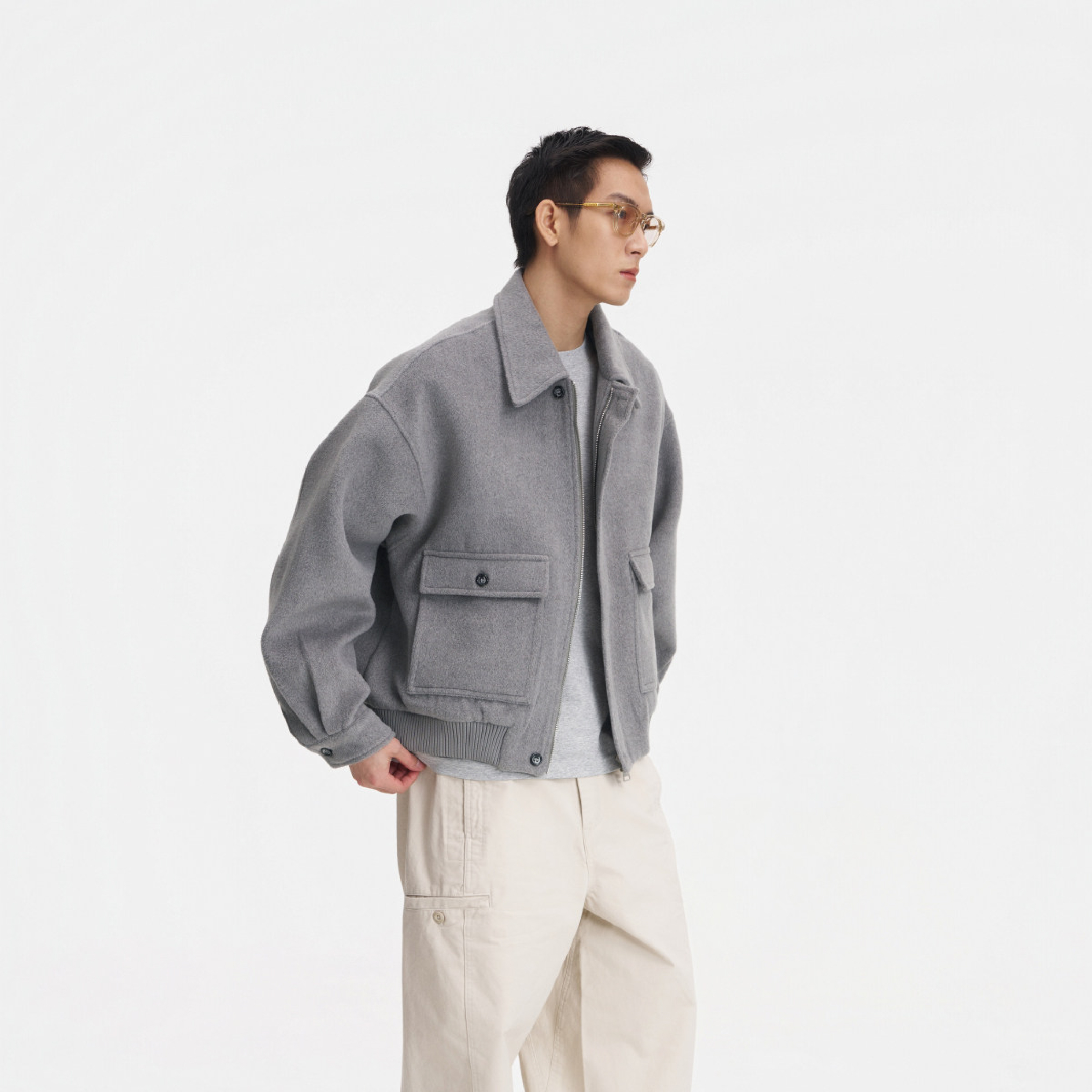 PIN SKTBS Woolen Jacket 寬短 毛呢外套 [P-J24]