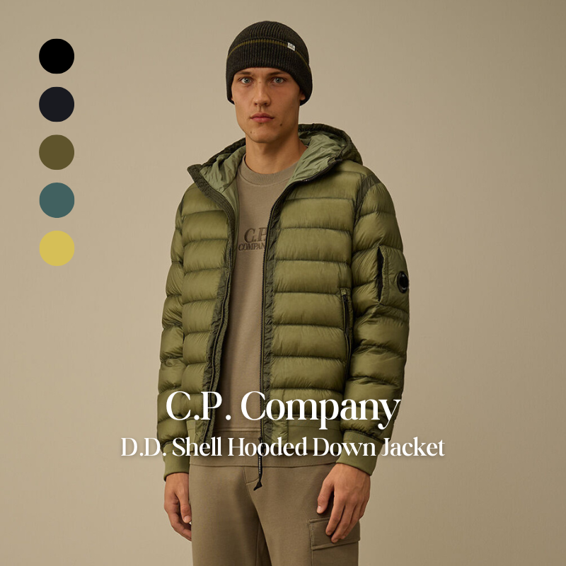 【代購】C.P. Company D.D. Shell Hooded Down Jacket 連帽羽絨外套 – 高機能染色科技・輕量保暖