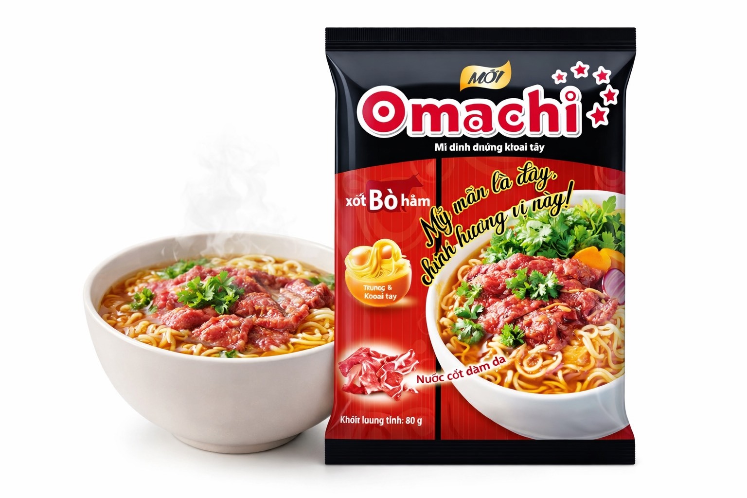 Omachi Braised Beef Sauce Noodles