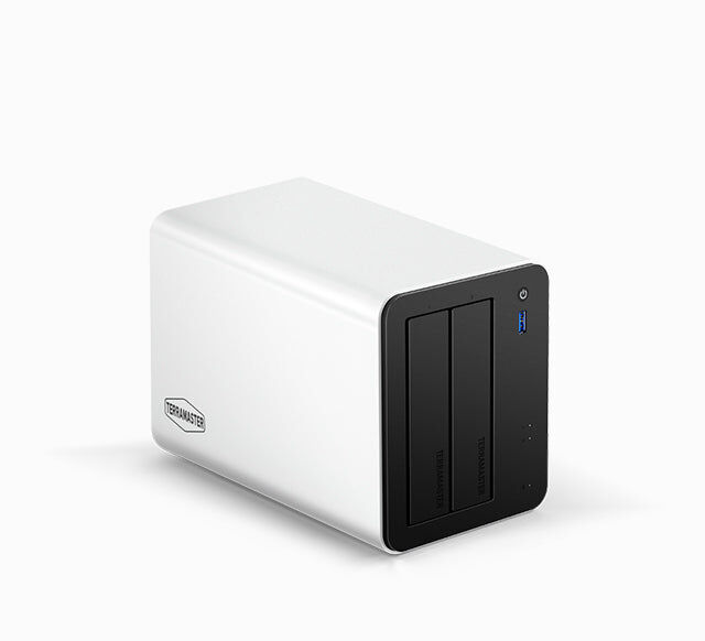 【極美品】TerraMaster 2-Bay NAS F2-210 TERRAMASTER F2-212 2Bay NAS - Quad Core CPU DDR4 RAM Personal