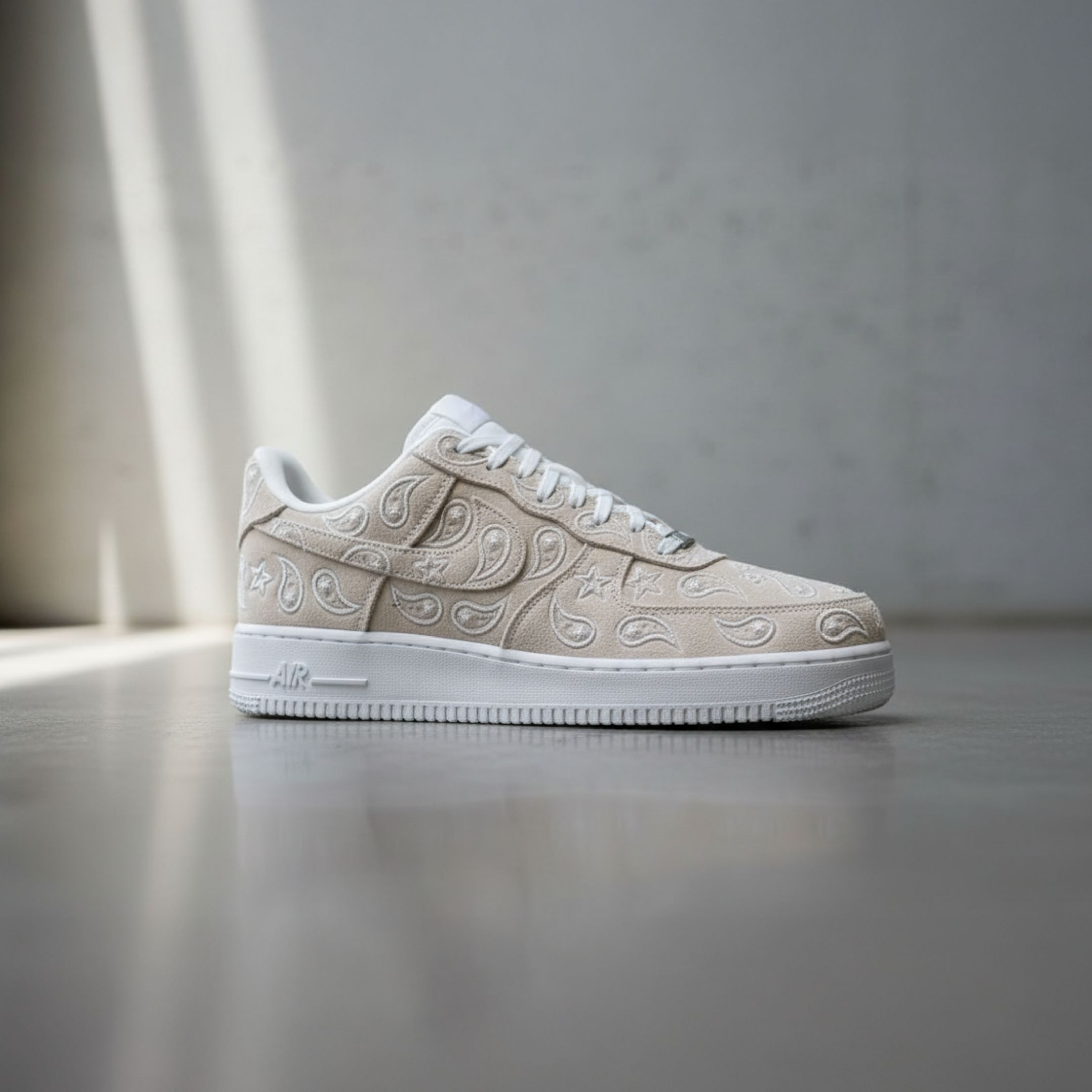 NICEDAY 代購 Nike Air Force 1 Paisley 變形蟲 腰果花 奶茶 淺奶茶 奶油白 復古 IU2363-100