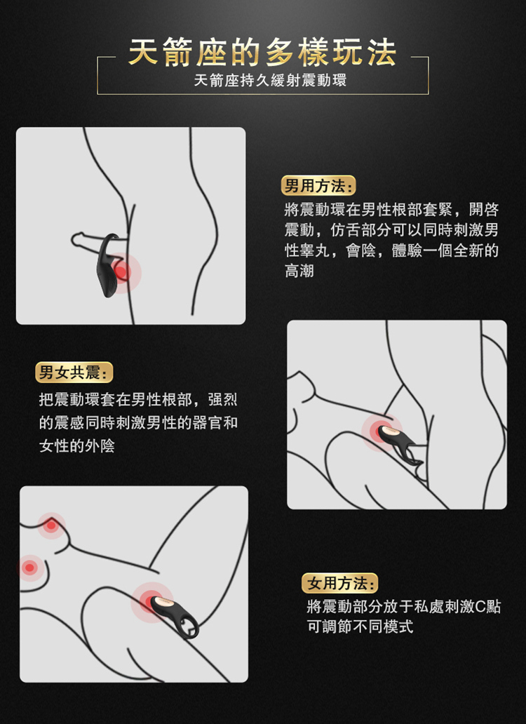 香港 EROCOME,EROCOME,EROCOME伊珞,伊珞,陰莖震動環,陰莖環,鎖精環,共震環,EROCOME SAGITTA RC,天箭座