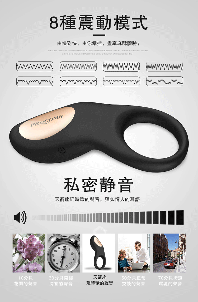 香港 EROCOME,EROCOME,EROCOME伊珞,伊珞,陰莖震動環,陰莖環,鎖精環,共震環,EROCOME SAGITTA RC,天箭座