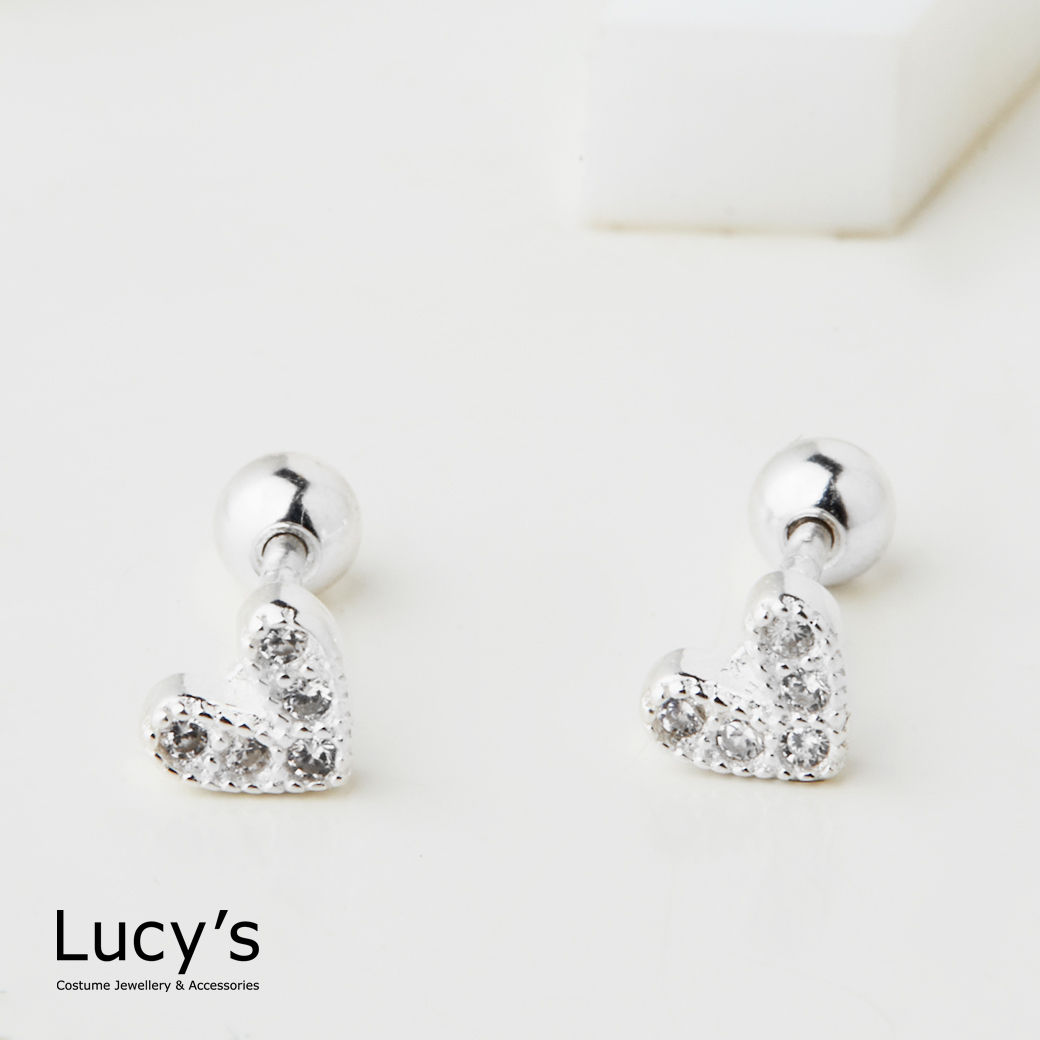 925純銀 閃閃愛 轉珠耳環 (122844)