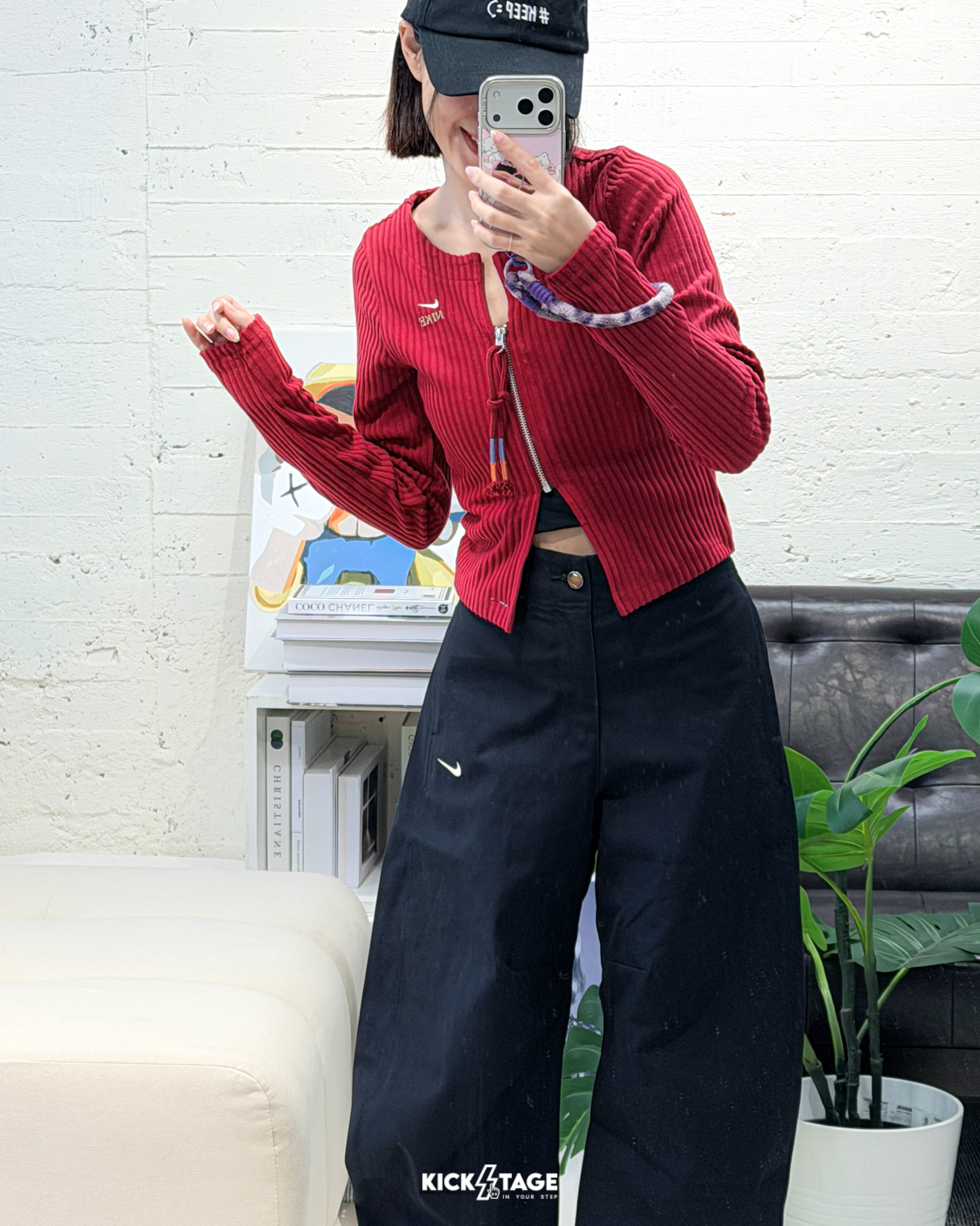 女款 NIKE NSW PANTS 黑色 刺繡LOGO 寬褲 繭型褲 長褲【HV2087-010】NKTF