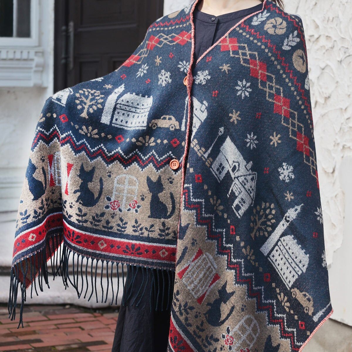 披肩圍巾 魔女宅急便 克里克城鎮