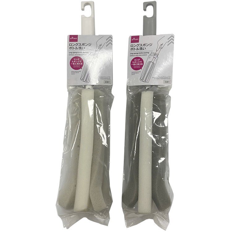 長柄瓶用清潔海綿刷/6×29×5cm
