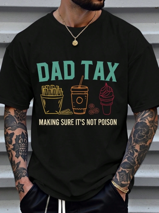 KADMAX大尺碼-大碼男快餐美式潮流短袖TEE〈KSMS2718〉