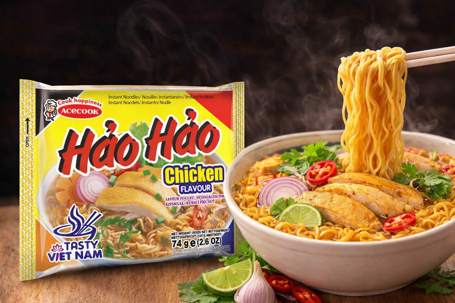 Hao Hao Chicken Noodles