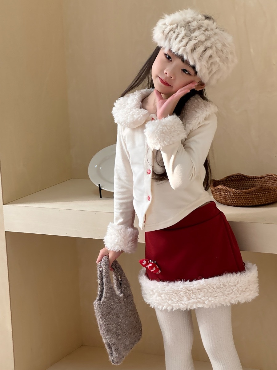 毛毛領毛毛秀合身上衣