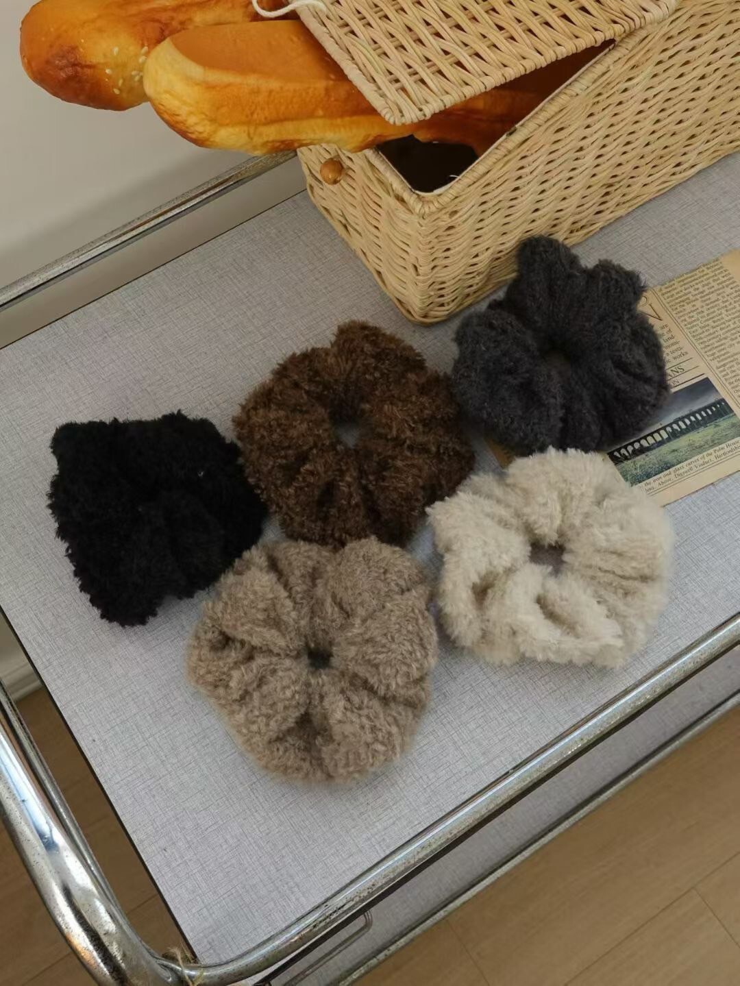 大地色系可愛QQ毛髮圈髮束 / 5色