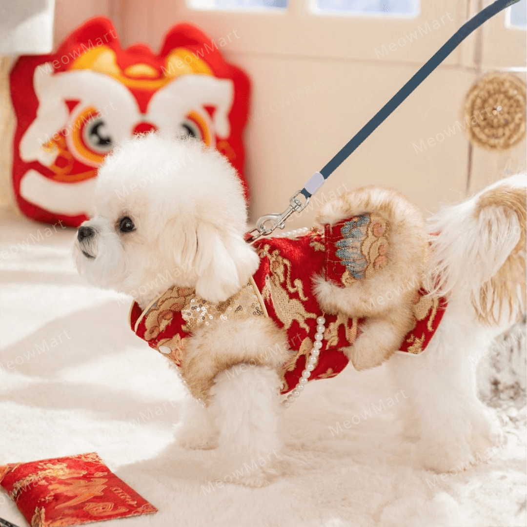 繁花似錦賀年唐裝裙