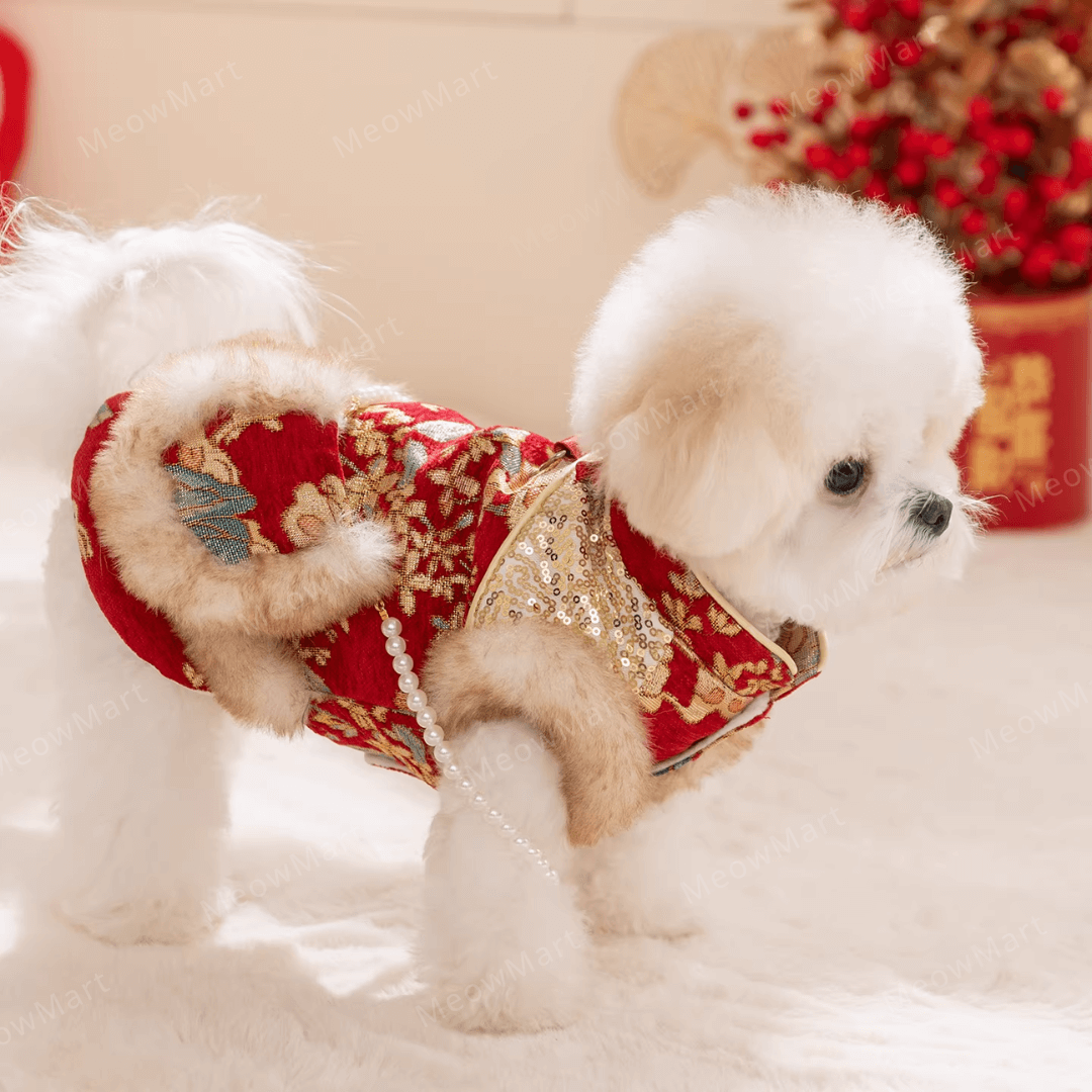 繁花似錦賀年唐裝裙