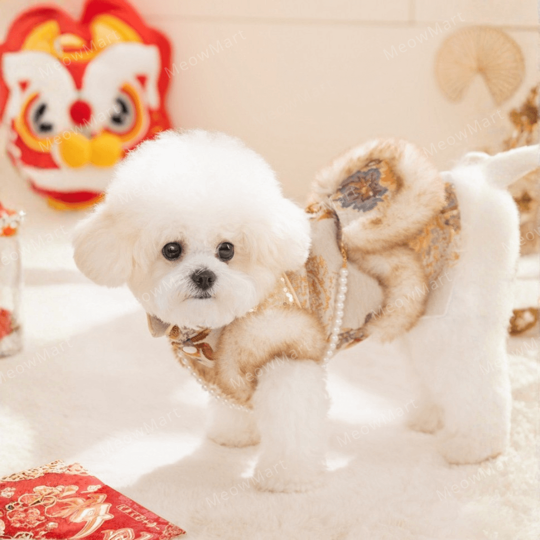 繁花似錦賀年唐裝裙