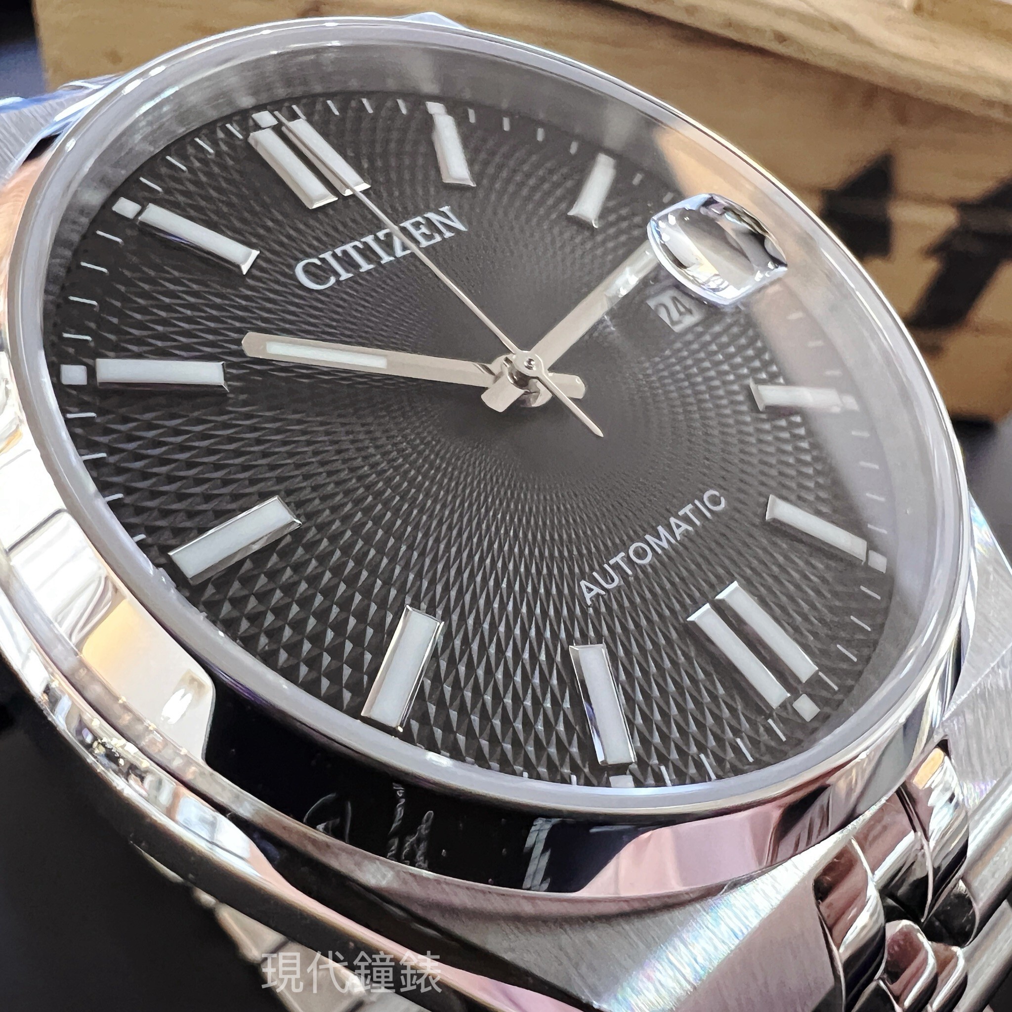 【CITIZEN 星辰】Mechanical 沉穩內斂機械男腕錶NK0020-55E 40mm 現代鐘錶