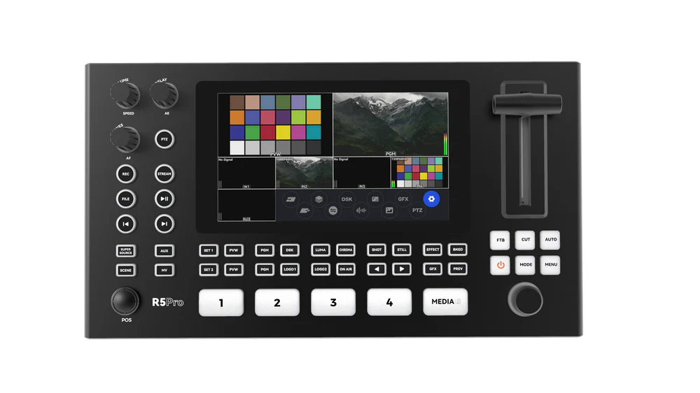 Sprolink NeoLIVE R5PRO-S 4 聲道可選 3G SGI/4K UHD HDMI 直播影片切換器