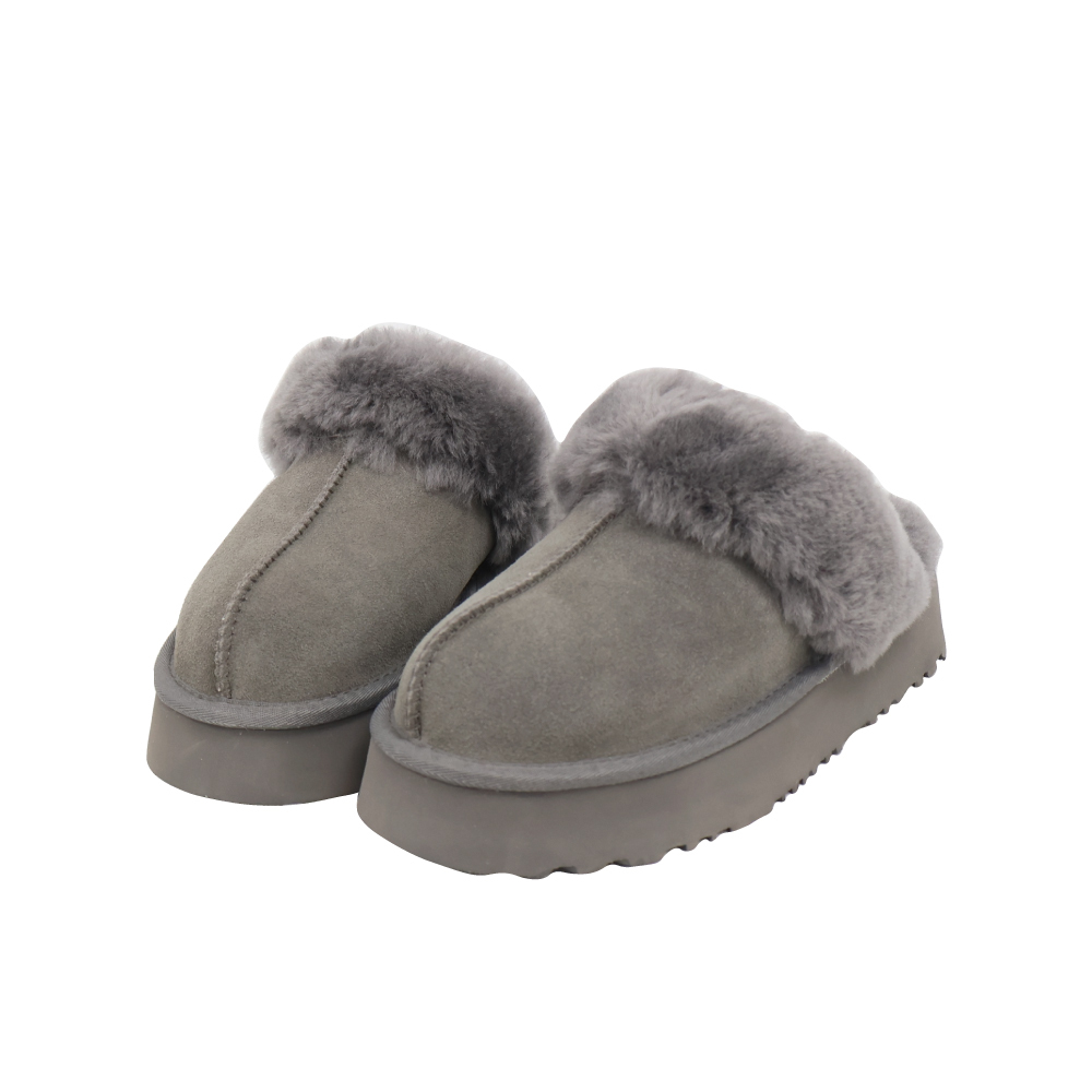 現貨 灰37 40 栗40 韓系保暖毛毛拖鞋 -2色