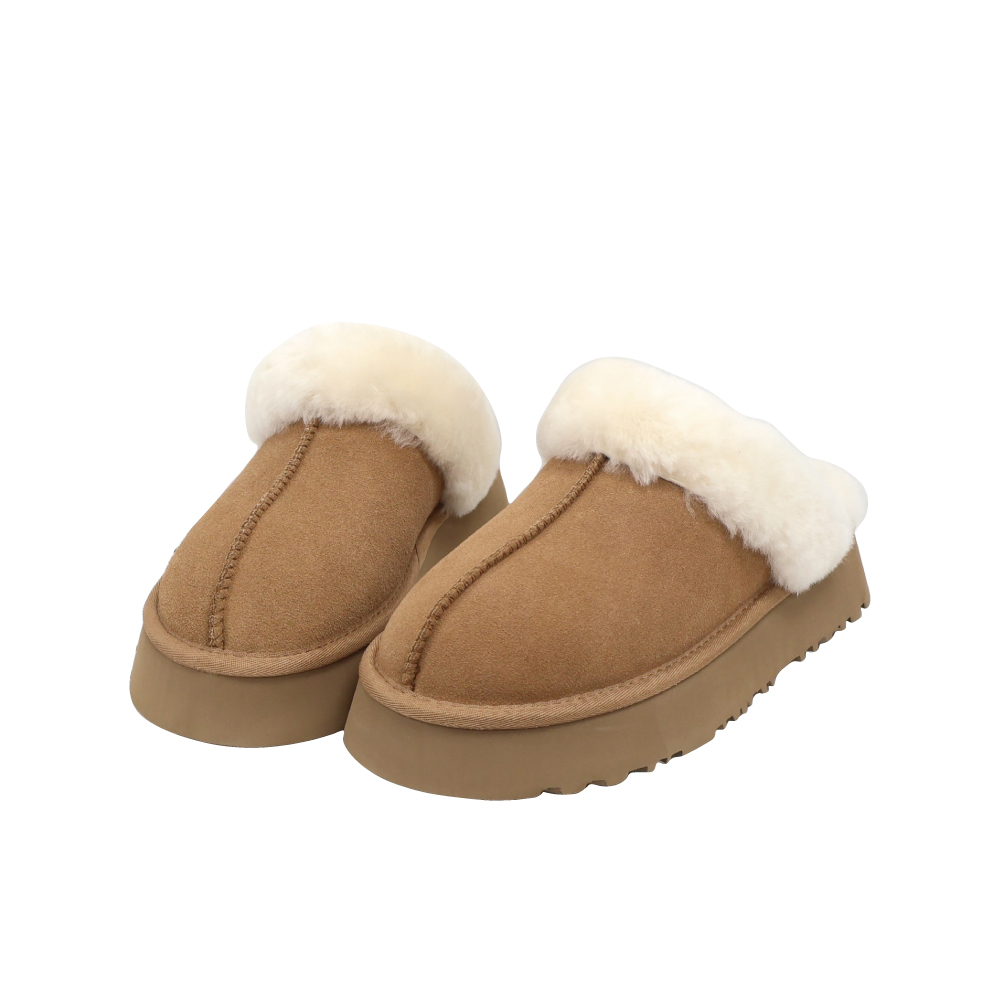 (現+預) 韓系保暖毛毛拖鞋 -2色