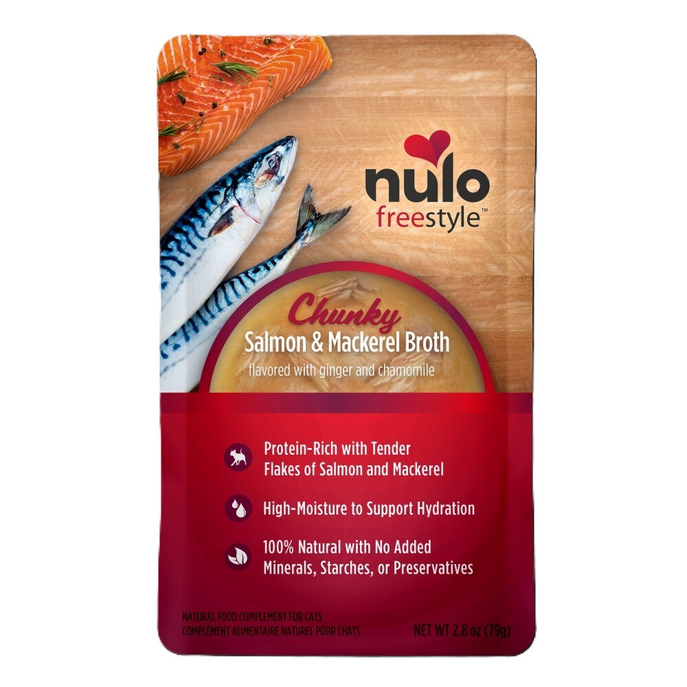Nulo-Chunky 美味三文魚肉及鯖魚肉湯 貓濕包 79gx12包