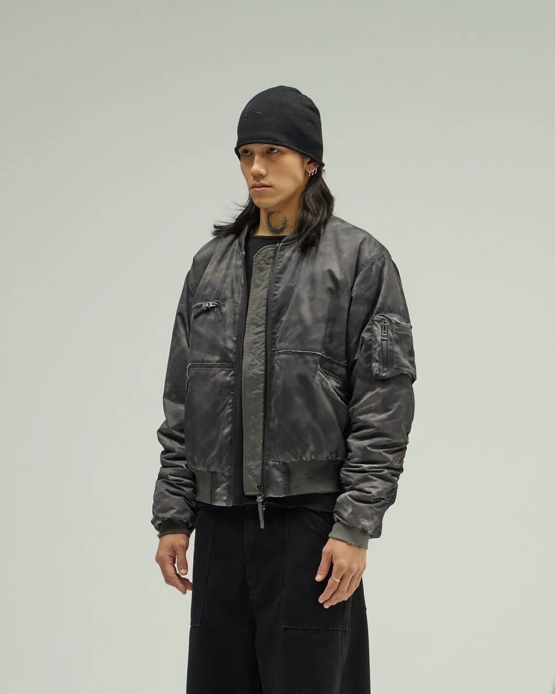 Silver9 (男女款)Dirty Wash Flight Jacket 髒髒飛行夾克 / ORBITA-015