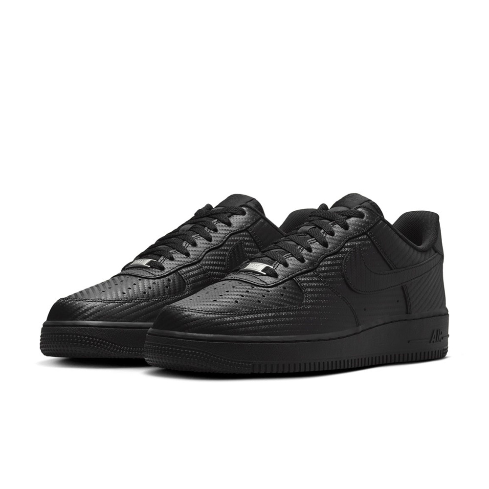 Nike Air Force 1 Low Black Carbon Fiber 碳纖維黑 經典 編織感 休閒鞋 運動鞋 男鞋 HF2886-001