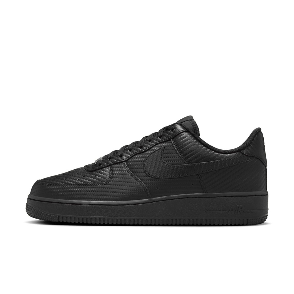 Nike Air Force 1 Low Black Carbon Fiber 碳纖維黑 經典 編織感 休閒鞋 運動鞋 男鞋 HF2886-001