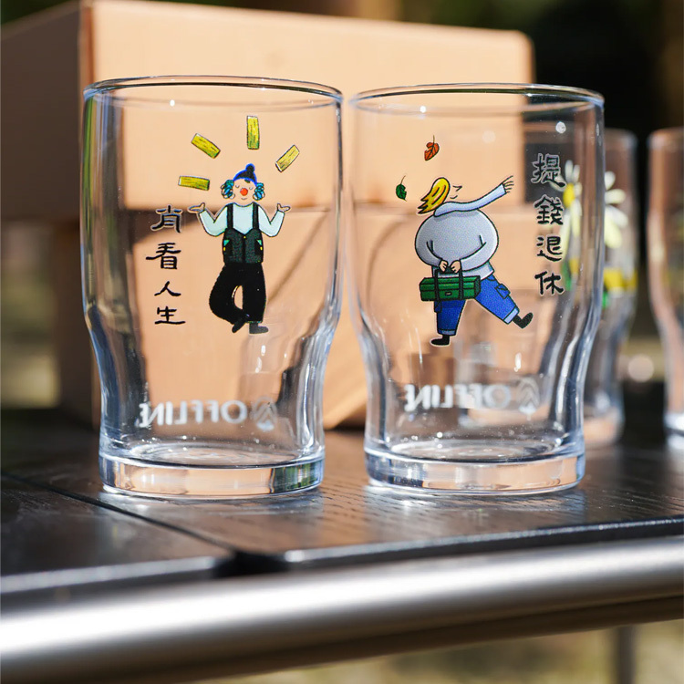 【offline】品牌玻璃杯(兩入)
