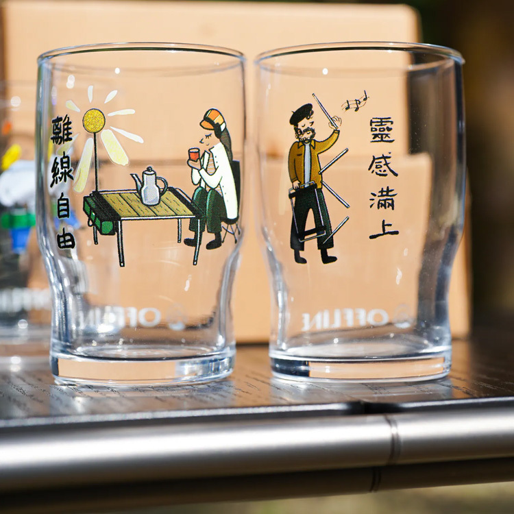 【offline】品牌玻璃杯(兩入)