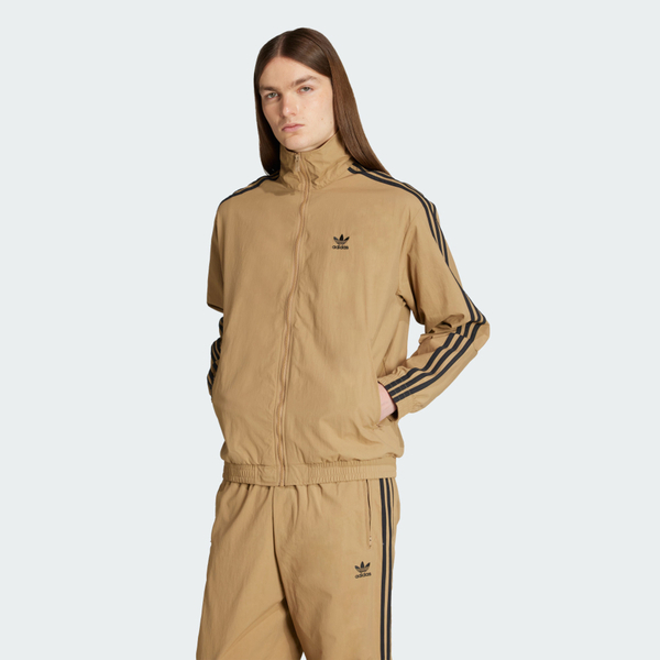 Adidas Firebird Tt JY1333 男 立領外套 運動外套 休閒穿搭 卡其 黑 亞版