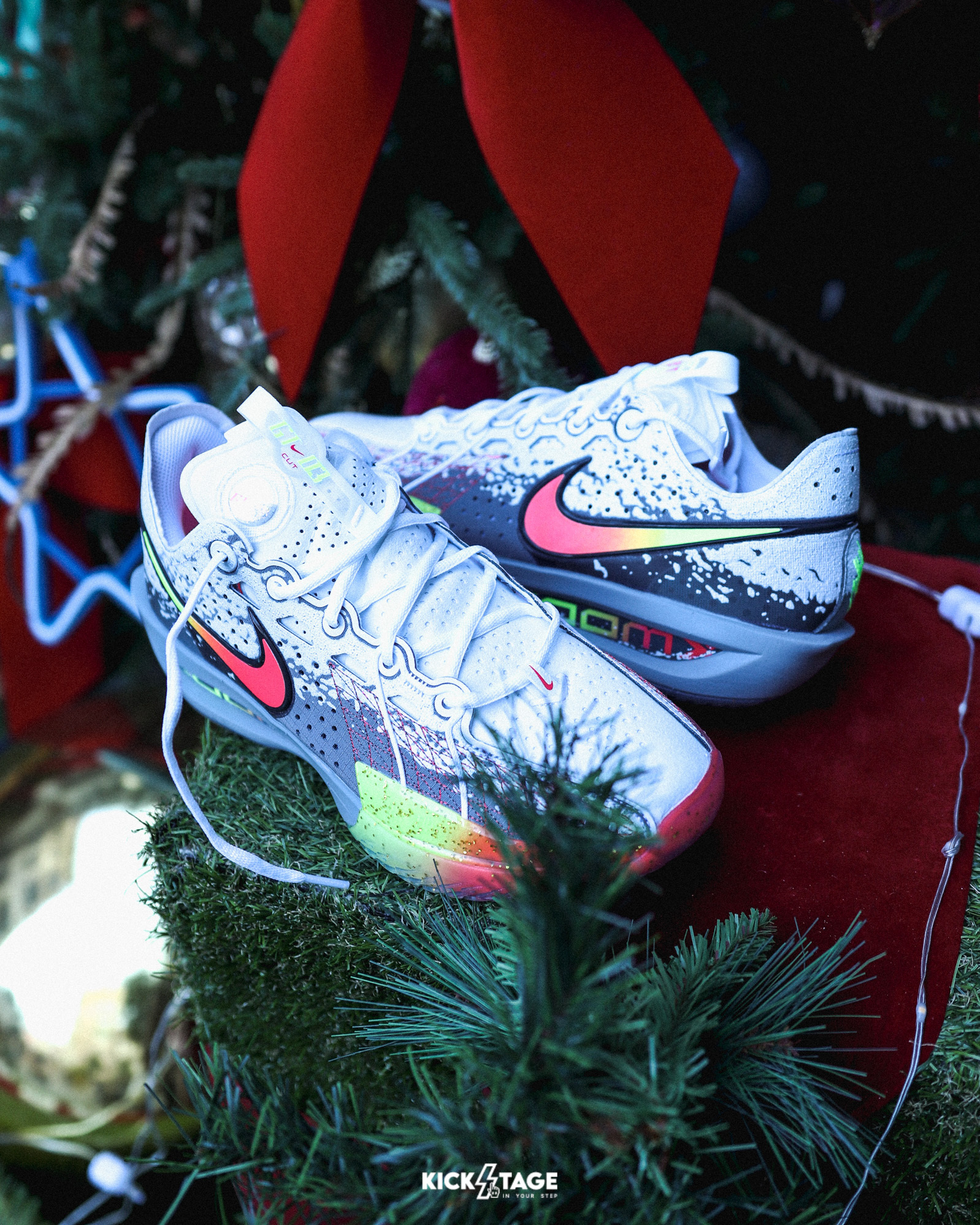 男鞋 NIKE AIR ZOOM G.T. Cut 3 EP 灰橘黃 聖誕節 漸層 緩震 支撐 實戰 籃球鞋【II6581-001】GTCut3 GTCUT