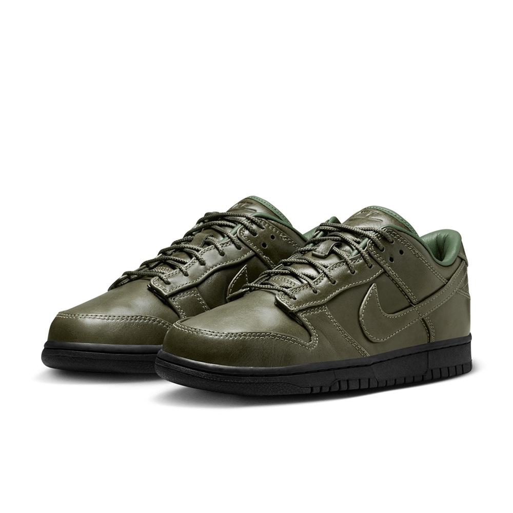Nike Dunk Low Retro Premium Army Olive Black 綠皮革 拋光 皮內襯 休閒鞋 運動鞋 男鞋 IQ3342-300