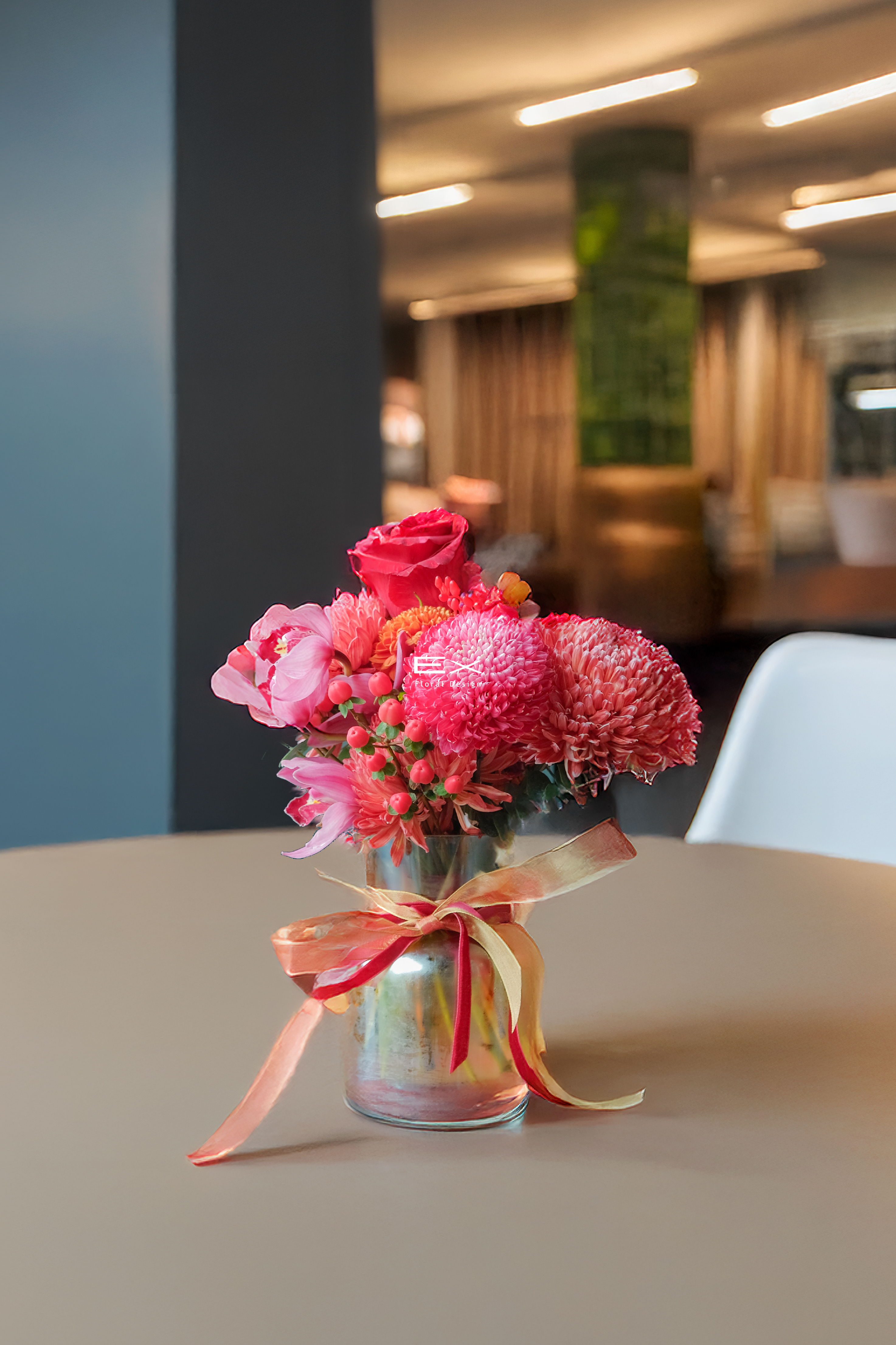 絨緋樺 Red Velvet Elegance｜桌花送禮