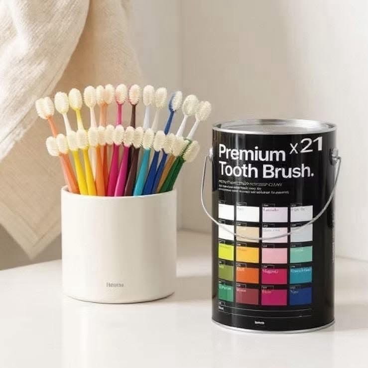 【韓國連線】HETRAS 油漆桶馬卡龍色牙刷 HETRAS