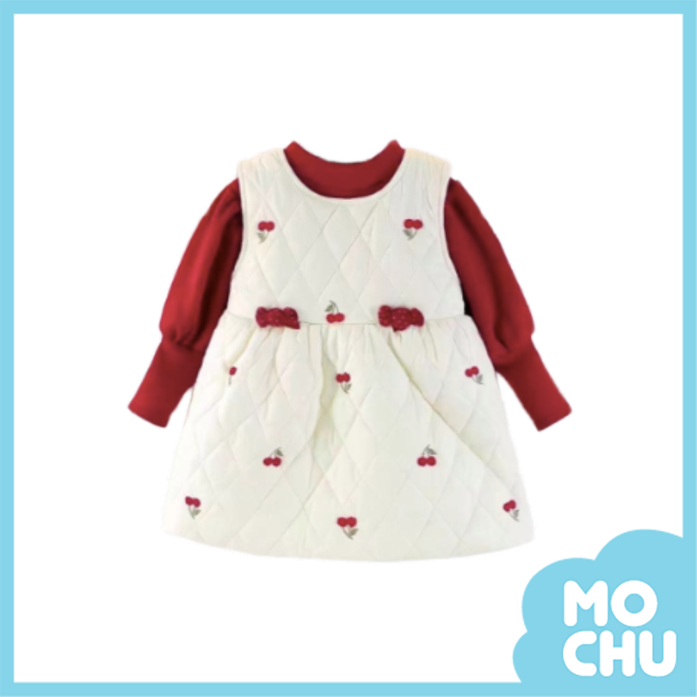 (100碼現貨)小櫻桃菱格縫線套裝