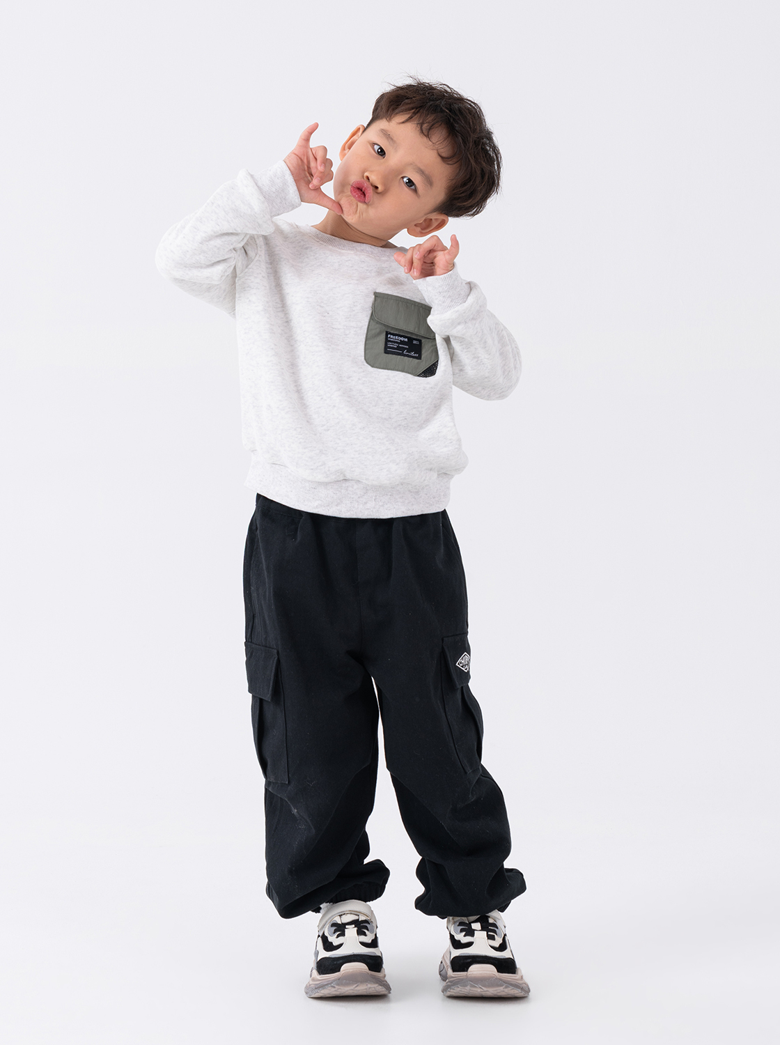 【期間限定】工作口袋傘兵褲【童裝】
