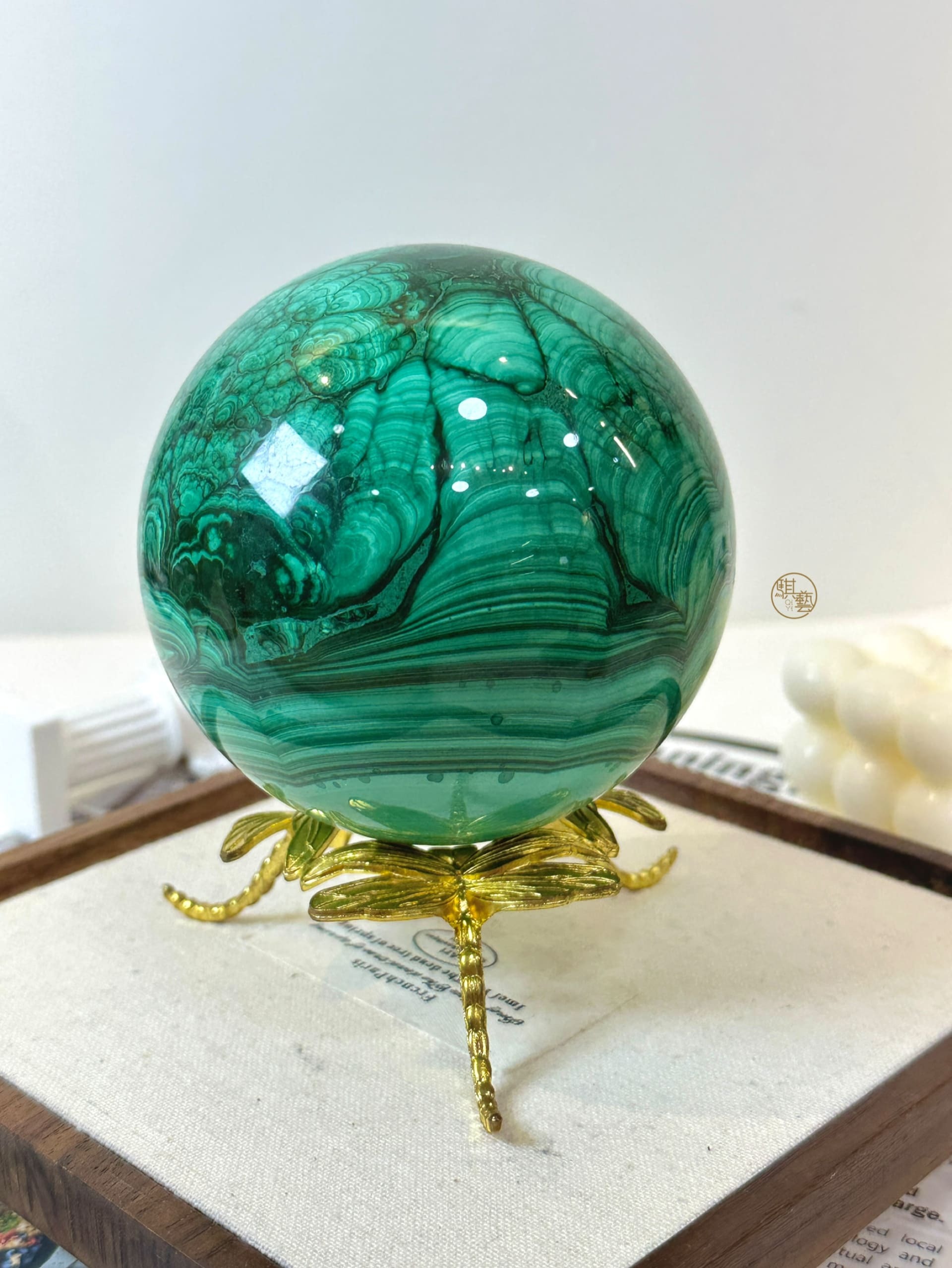 高品孔雀石球｜深層療癒・轉化壓力・穩定心輪能量