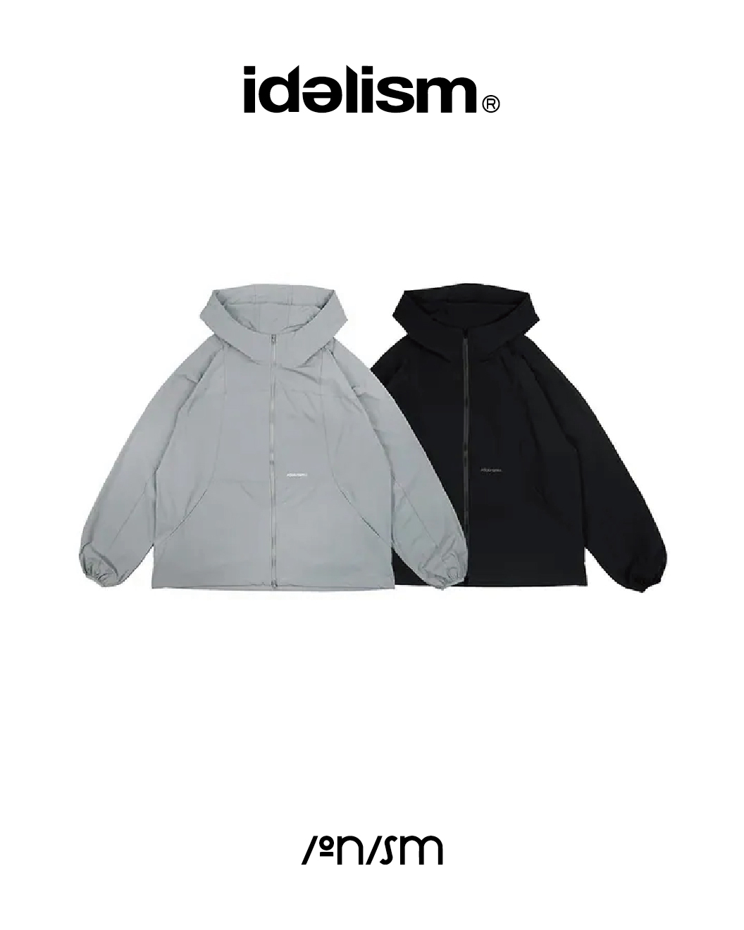 idealism x ionism 外套 聯名款 黑/灰 25 A/W Windbreaker