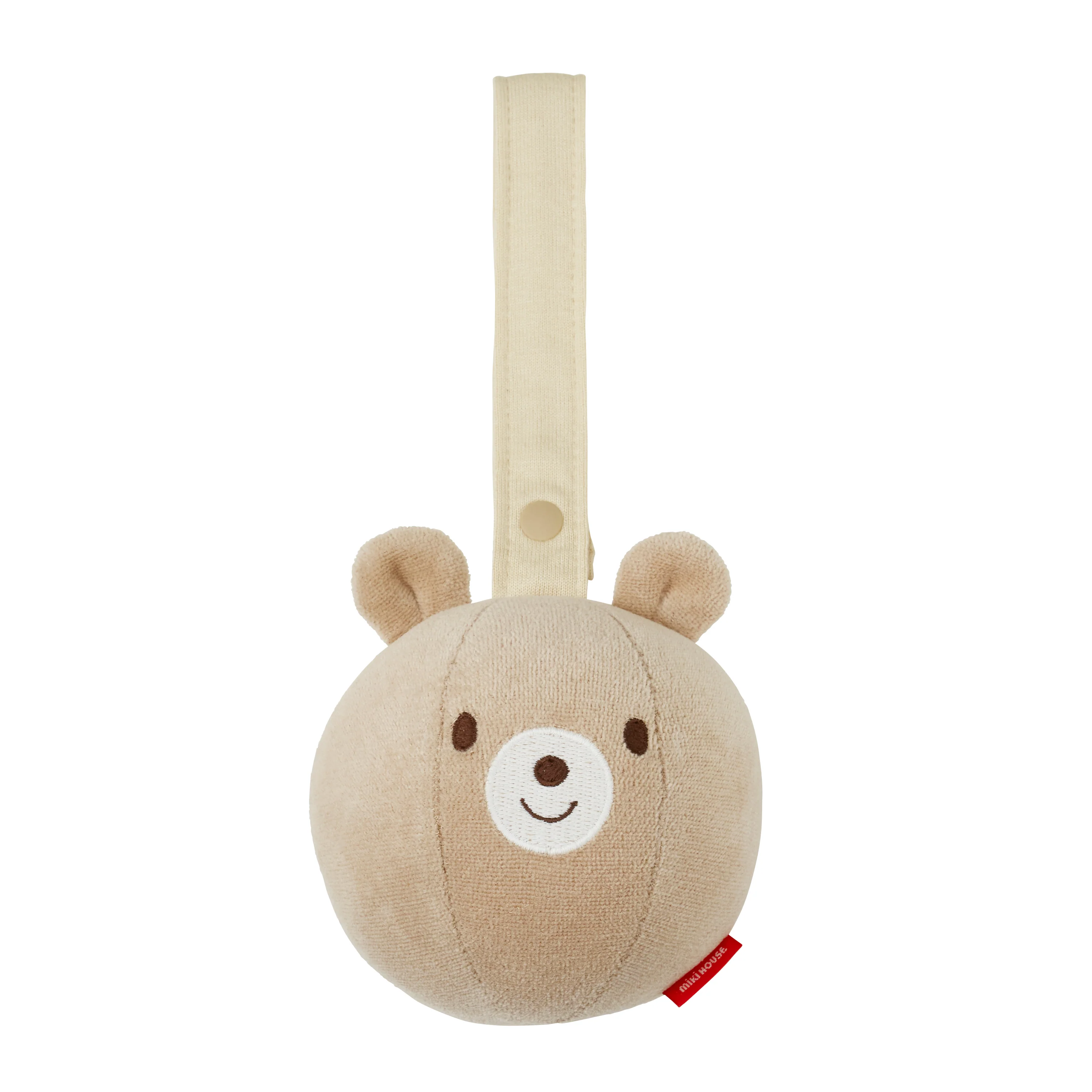 動物造型球型手搖鈴-茶色