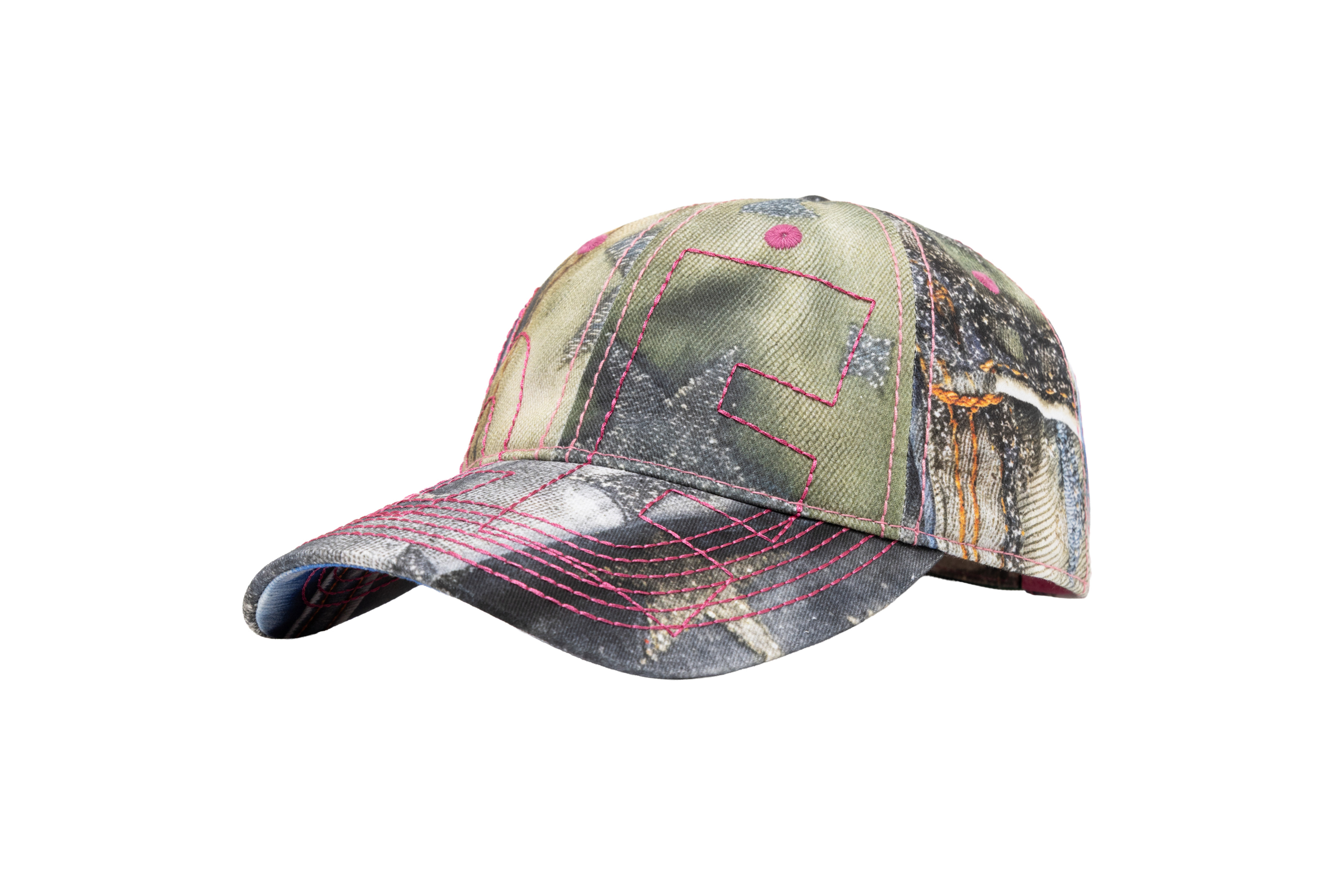 b.Eautiful "Vapor 6 Panel Hat" (Star Denim / Pink)