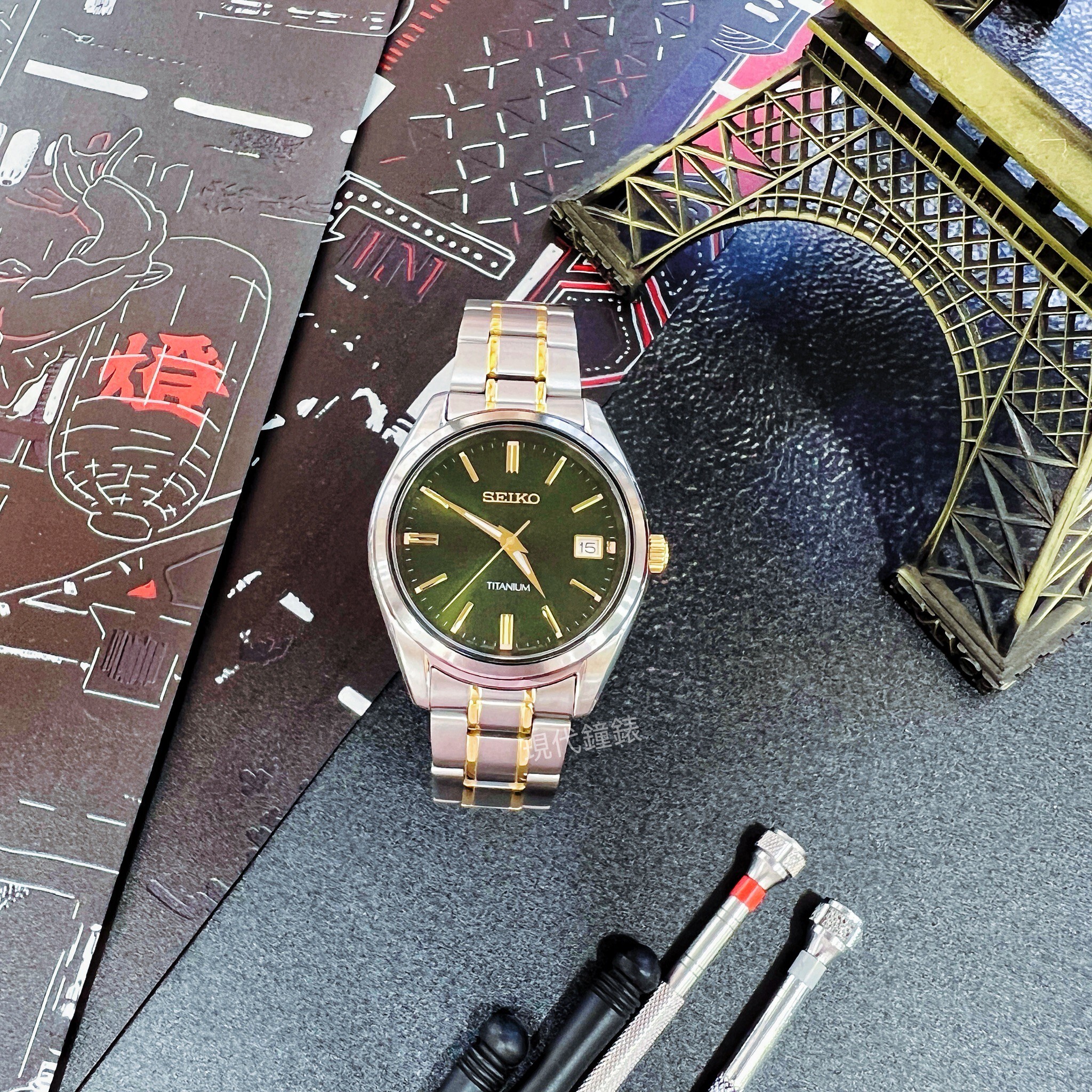 【SEIKO 精工】CS 經典簡約鈦金屬腕錶6N52-00B0G 40mm 現代鐘錶