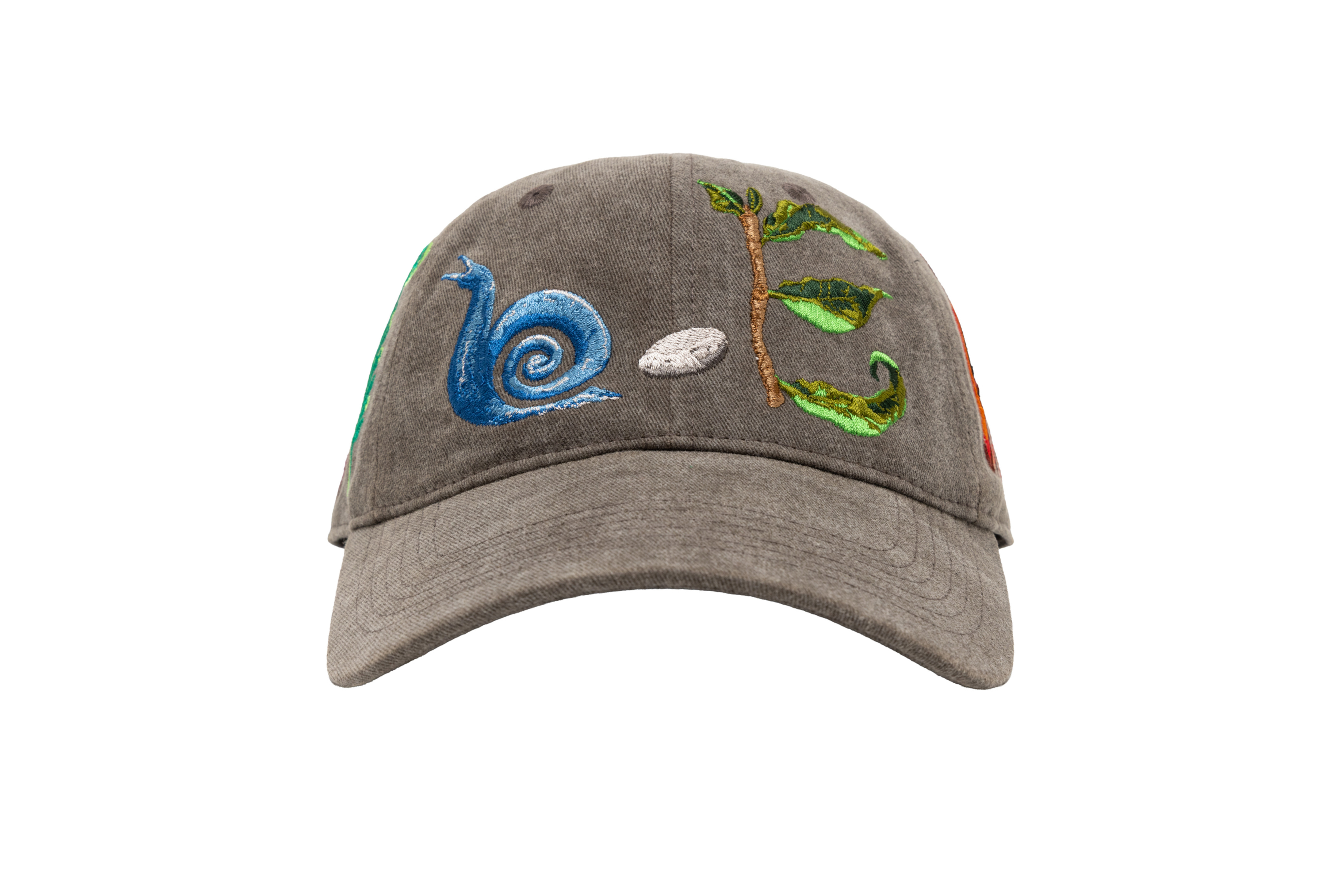 b.Eautiful "Critters 6 Panel Hat" (Washed Brown)