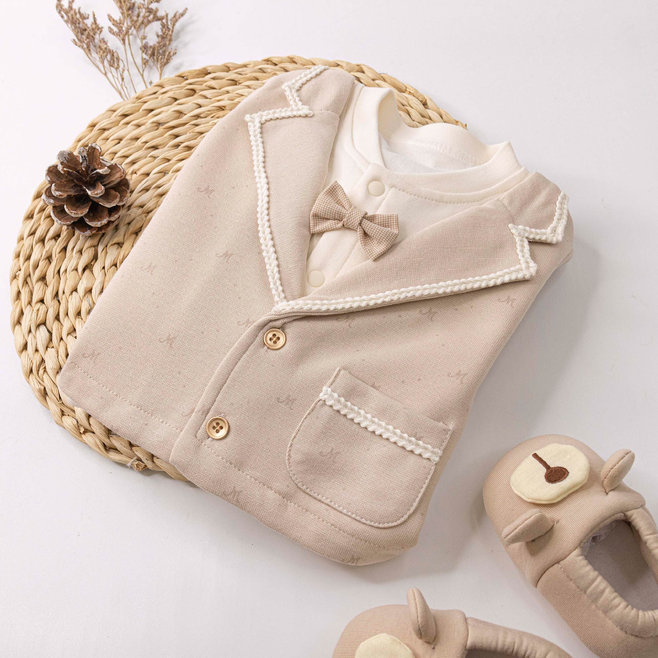 純淨系列【T3121】紳士小西裝假兩件連身衣